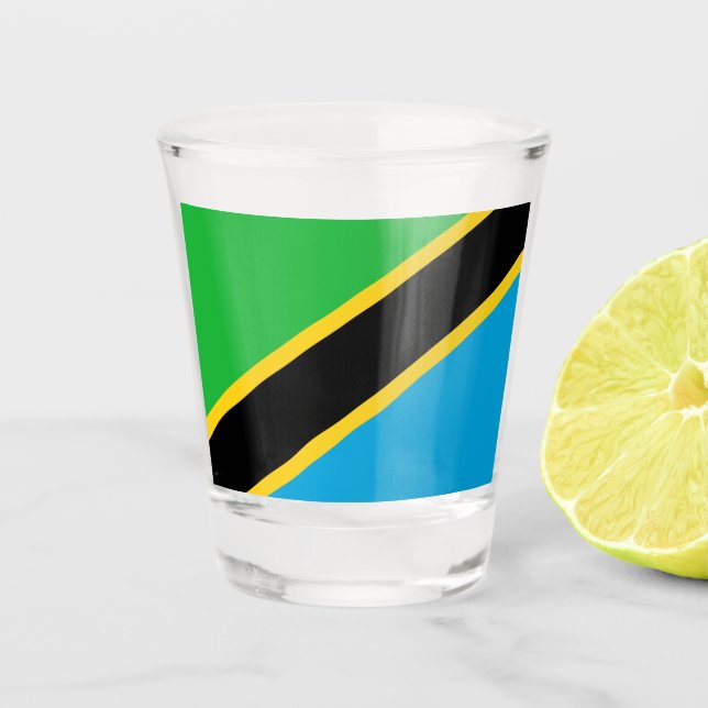 Vaso De Chupito Bandera de Tanzania (Anverso)