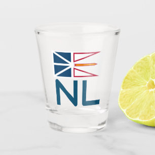 Vaso De Chupito Bandera de Terranova y Labrador