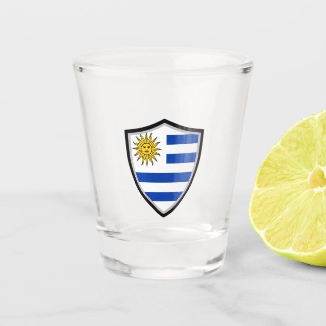 Vaso De Chupito Bandera de Uruguay (Anverso)