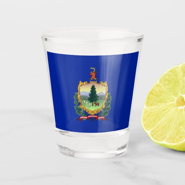 Vaso De Chupito Bandera de Vermont (Anverso)