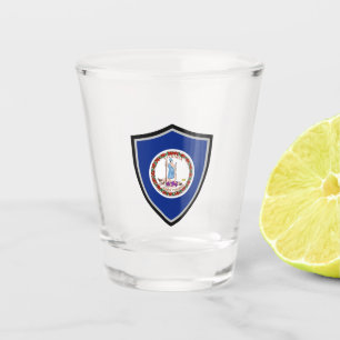Vaso De Chupito Bandera de Virginia
