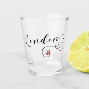Vaso De Chupito Bandera del Corazón de Londres, Inglaterra