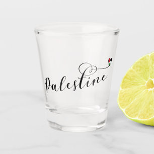 Vaso De Chupito Bandera del Corazón Palestina, Palestina