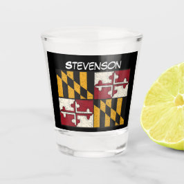 Vaso De Chupito Bandera del estado de Maryland 
