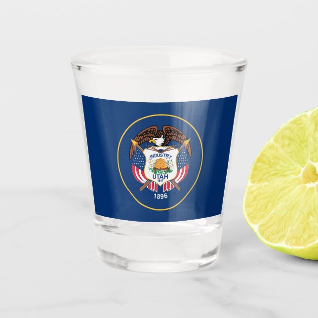 Vaso De Chupito Bandera del Estado de Utah (Anverso)