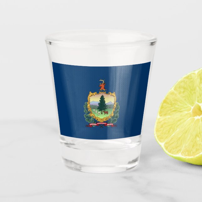 Vaso De Chupito Bandera del Estado de Vermont (Anverso)