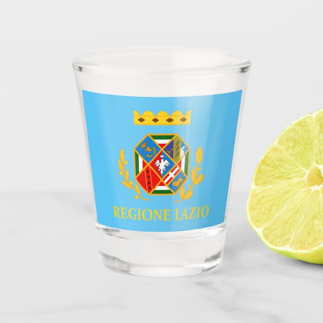 Vaso De Chupito Bandera del Lacio (Italia) (Anverso)
