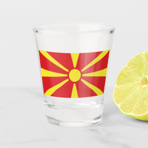 Vaso De Chupito Bandera del Norte de Macedonia