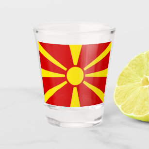 Vaso De Chupito Bandera del Norte de Macedonia