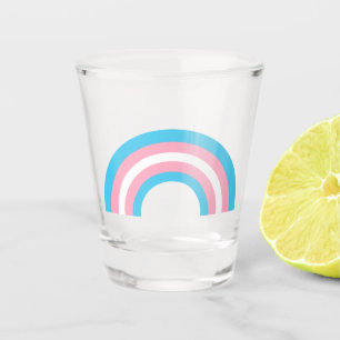 Vaso De Chupito Bandera del Orgullo Arcoiris transgénero