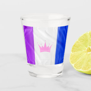 Vaso De Chupito bandera del orgullo de la cultura drag de Slippery