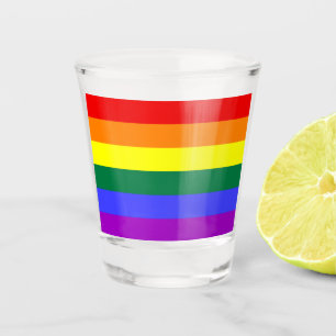 Vaso De Chupito Bandera del Orgullo Iris