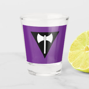 Vaso De Chupito bandera del orgullo lésbico SlipperyJoe feminista