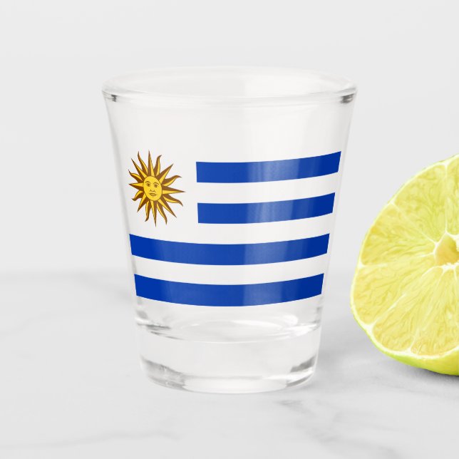 Vaso De Chupito Bandera del Uruguay (Uruguay) (Anverso)