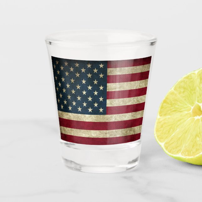 Vaso De Chupito Bandera estadounidense (Anverso)