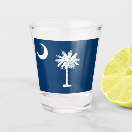 Vaso De Chupito Bandera Estatal de Carolina del Sur