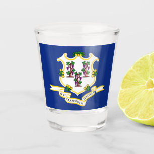 Vaso De Chupito Bandera estatal de Connecticut