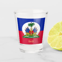 Vaso De Chupito Bandera haitiana y patriota haitiano/deportes