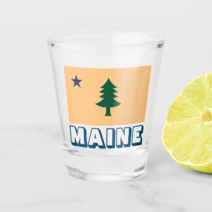 Vaso De Chupito Bandera histórica de Maine (1901-1909)