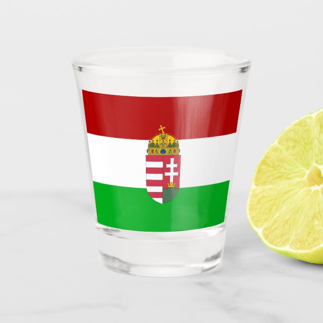Vaso De Chupito Bandera húngara (Anverso)