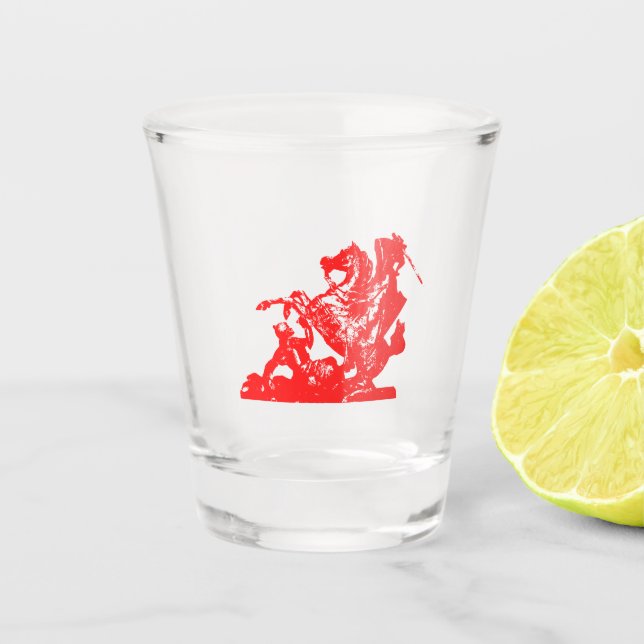 Vaso De Chupito Bandera infantil de Gaspard - Vidrio disparo (Anverso)