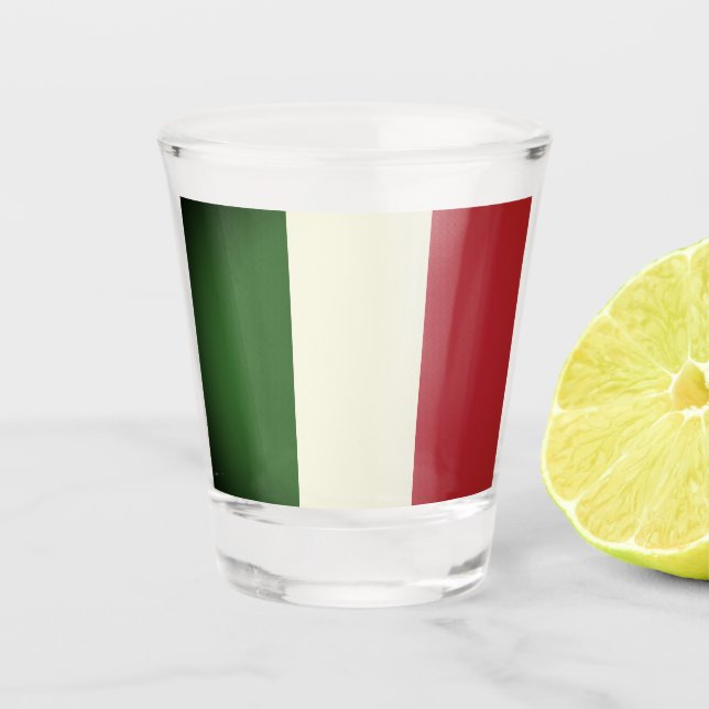 Vaso De Chupito Bandera italiana (Anverso)