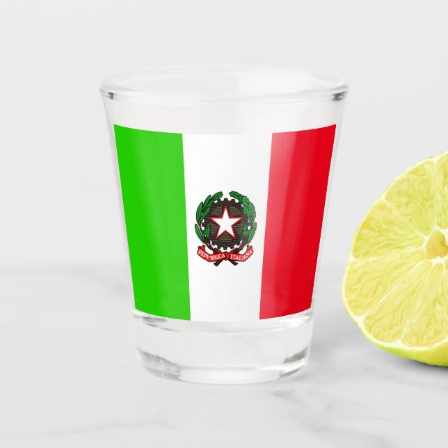 Vaso De Chupito Bandera italiana (Anverso)