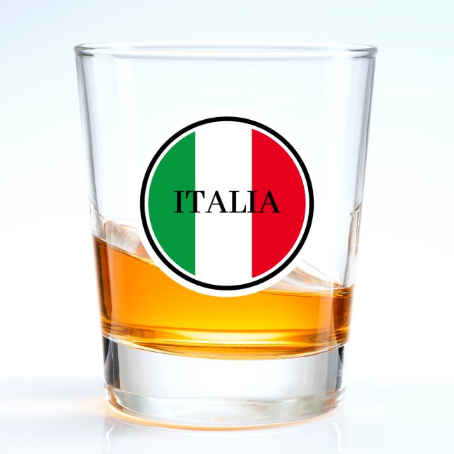 Vaso De Chupito Bandera italiana rojo verde blanco (italia italy flag shot glass)