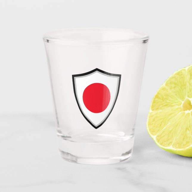 Vaso De Chupito Bandera japonesa (Anverso)