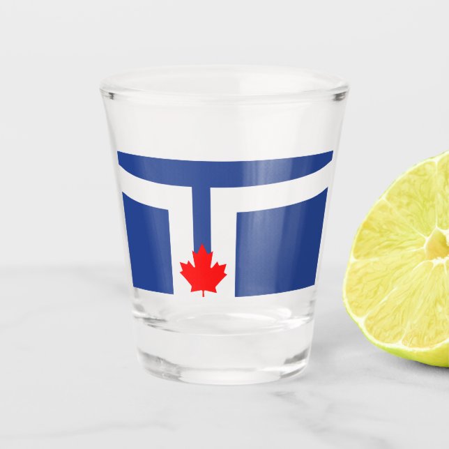 Vaso De Chupito Bandera municipal de Toronto (Canadá) (Anverso)