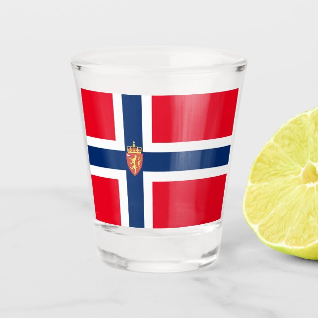 Vaso De Chupito Bandera noruega (Anverso)
