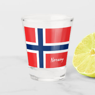 Vaso De Chupito Bandera noruega y patriota de Noruega/deportes