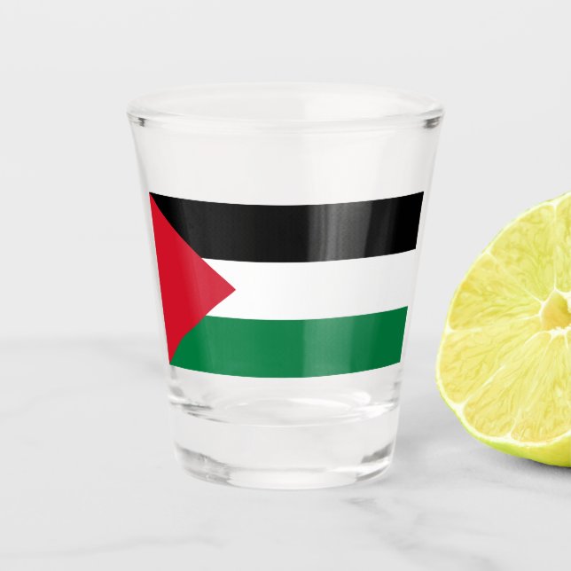 Vaso De Chupito Bandera palestina (Palestina) (Anverso)