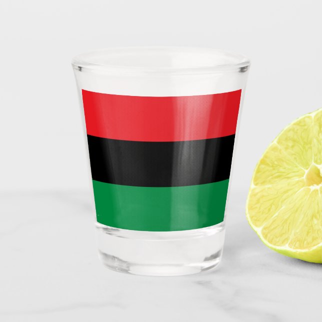 Vaso De Chupito Bandera Panafricana UNIA (Anverso)