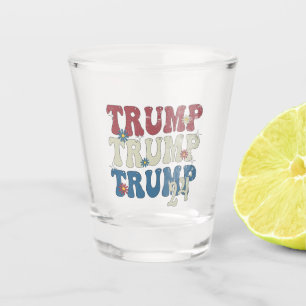 Vaso De Chupito Bandera Patriótica Norteamericana Trump 2024 4 De