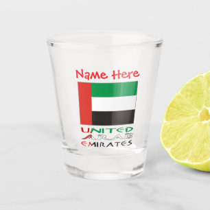Vaso De Chupito Bandera personalizada de Emiratos Árabes Unidos