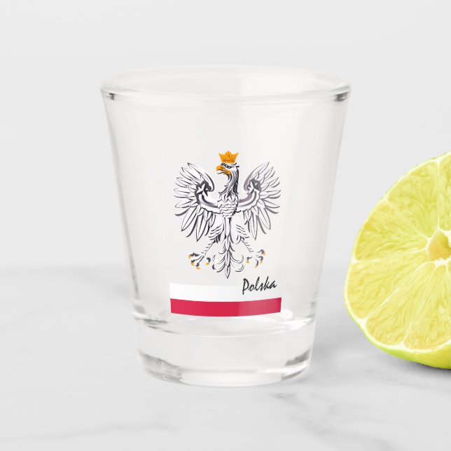 Vaso De Chupito Bandera polaca, fiesta Polonia patriota/sport Pols (Anverso)