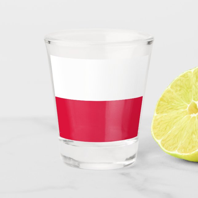 Vaso De Chupito Bandera polaca (Polonia) (Anverso)