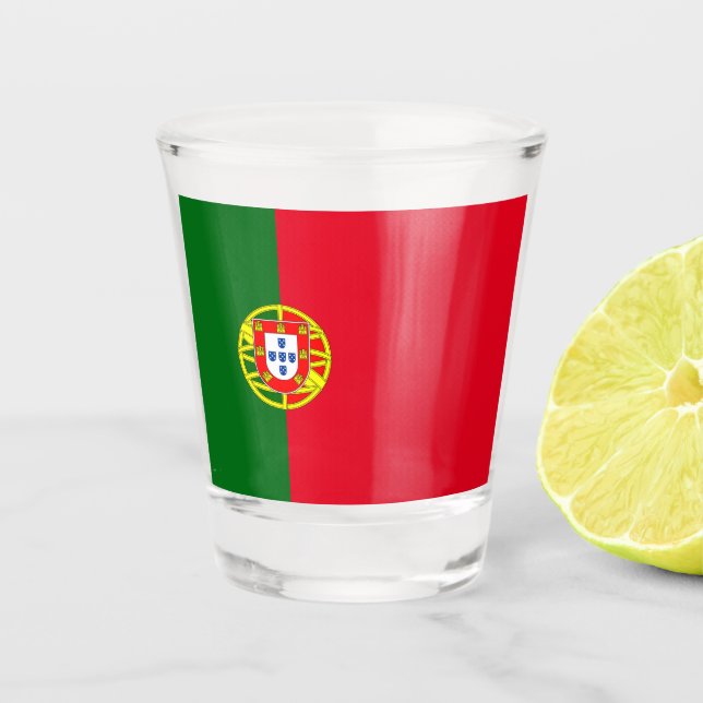 Vaso De Chupito Bandera portuguesa (Anverso)