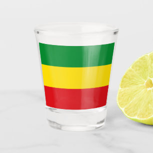Vaso De Chupito Bandera rastafariana rasta etíope