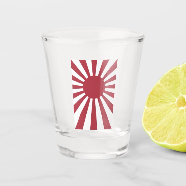 Vaso De Chupito Bandera solar imperial en ascenso de Japón, Edo a  (Anverso)
