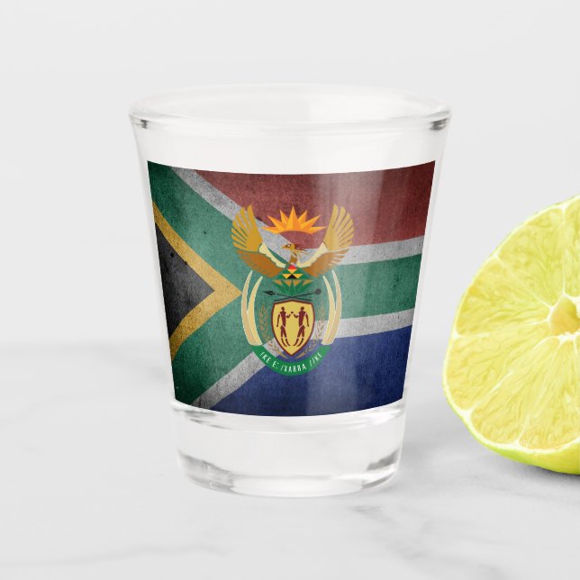 Vaso De Chupito Bandera surafricana (Anverso)
