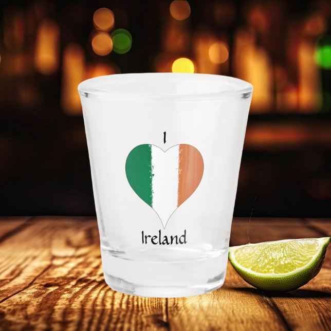 Vaso De Chupito Bandera tricolor irlandesa (Irish Flag Shot Glass )