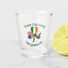 Vaso De Chupito Banderas filipinas irlandesas estadounidenses Sham