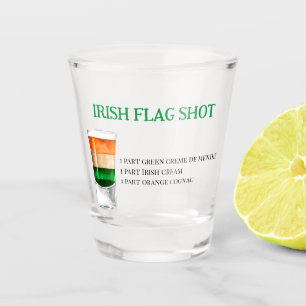 Vaso De Chupito Banderas Irlandesas Disparo Receta para Fiestas
