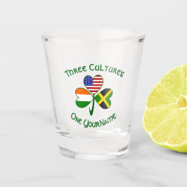 Vaso De Chupito Banderas jamaicanas irlandesas americanas Shamrock
