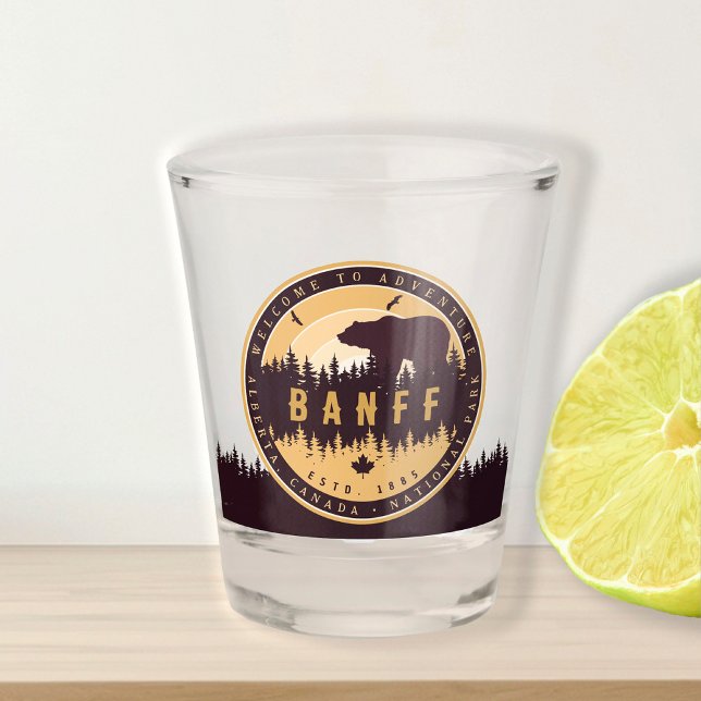 Vaso De Chupito Banff Canada Rocky Mountains Camping de época (Subido por el creador)
