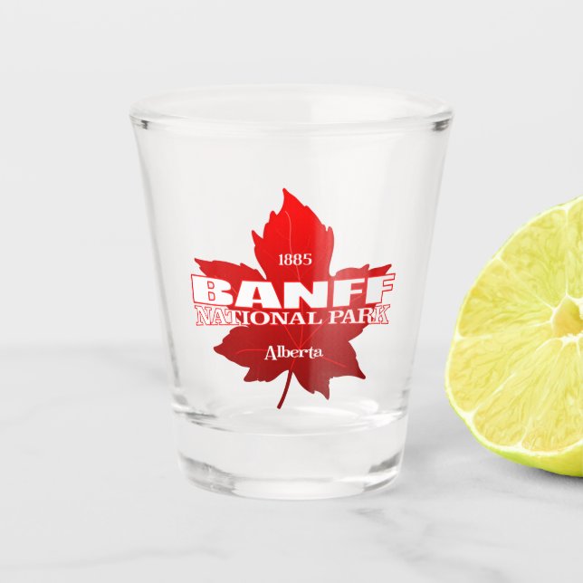Vaso De Chupito Banff NP (hoja de arce) (Anverso)