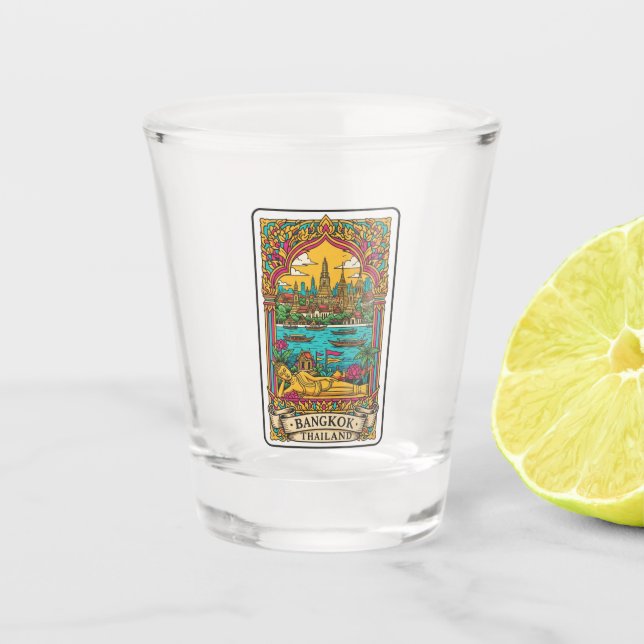 Vaso De Chupito Bangkok Tailandia (Anverso)