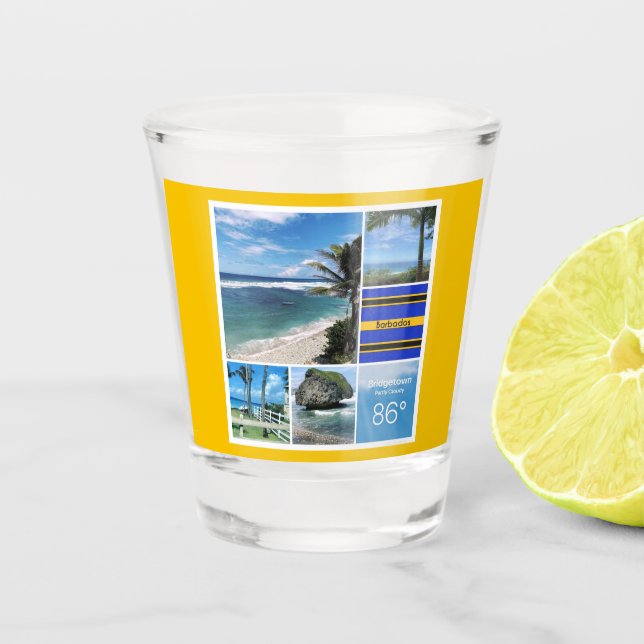 Vaso De Chupito Barbados Ocean Views (Anverso)